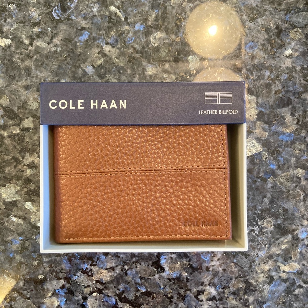 Cole Haan Leather Thin Bifold Wallet